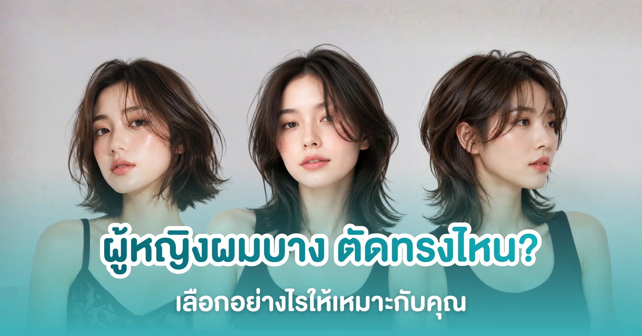 ทรงผมผู้หญิงผมบาง ตัดทรงไหน? เลือกอย่างไรให้เหมาะกับคุณ