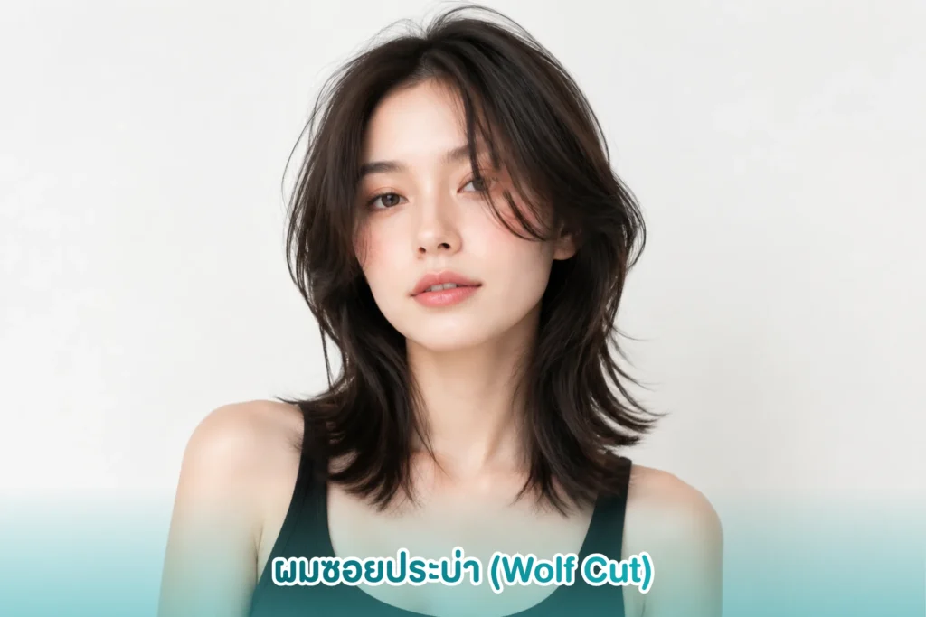 ผมซอยประบ่า (Wolf Cut)