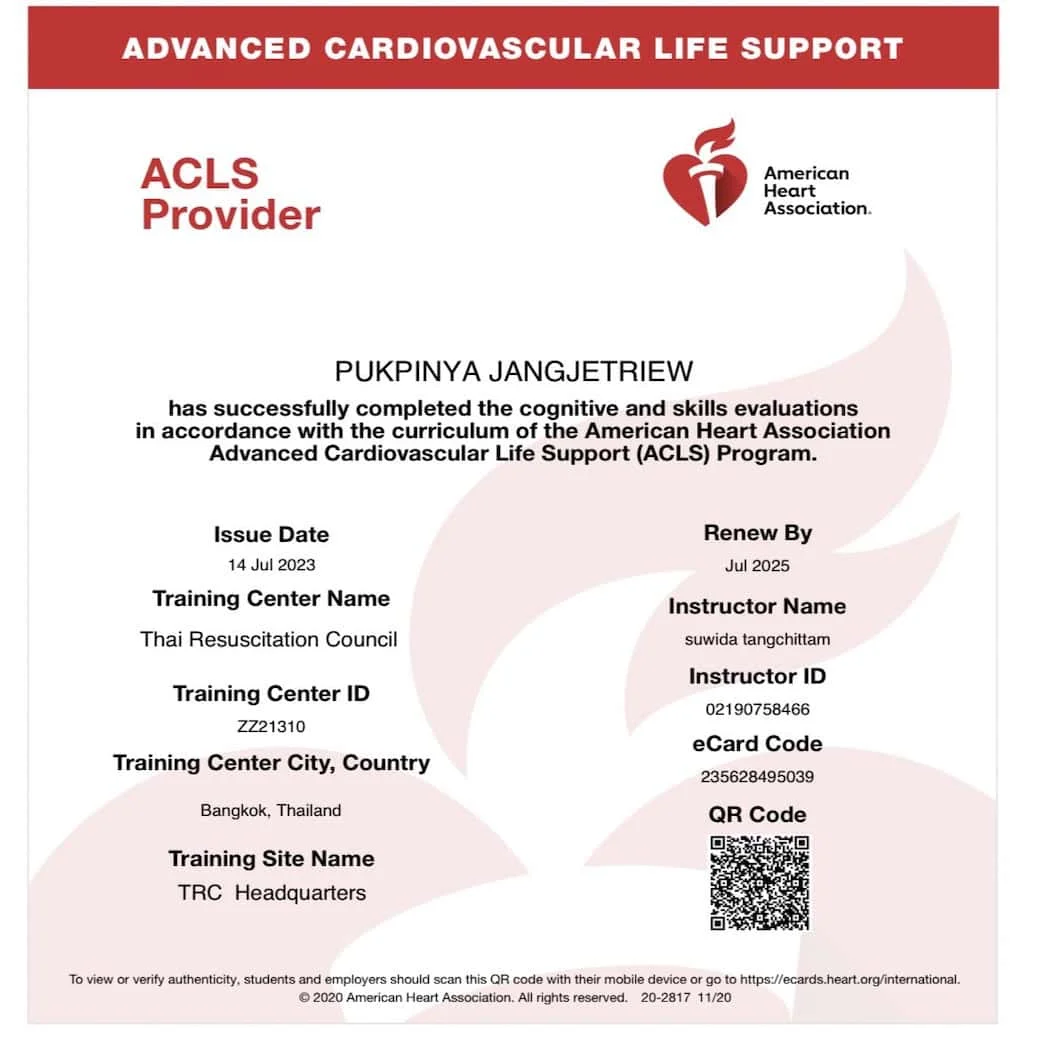 Advanced Cardiovascular Life Support (ACLS)