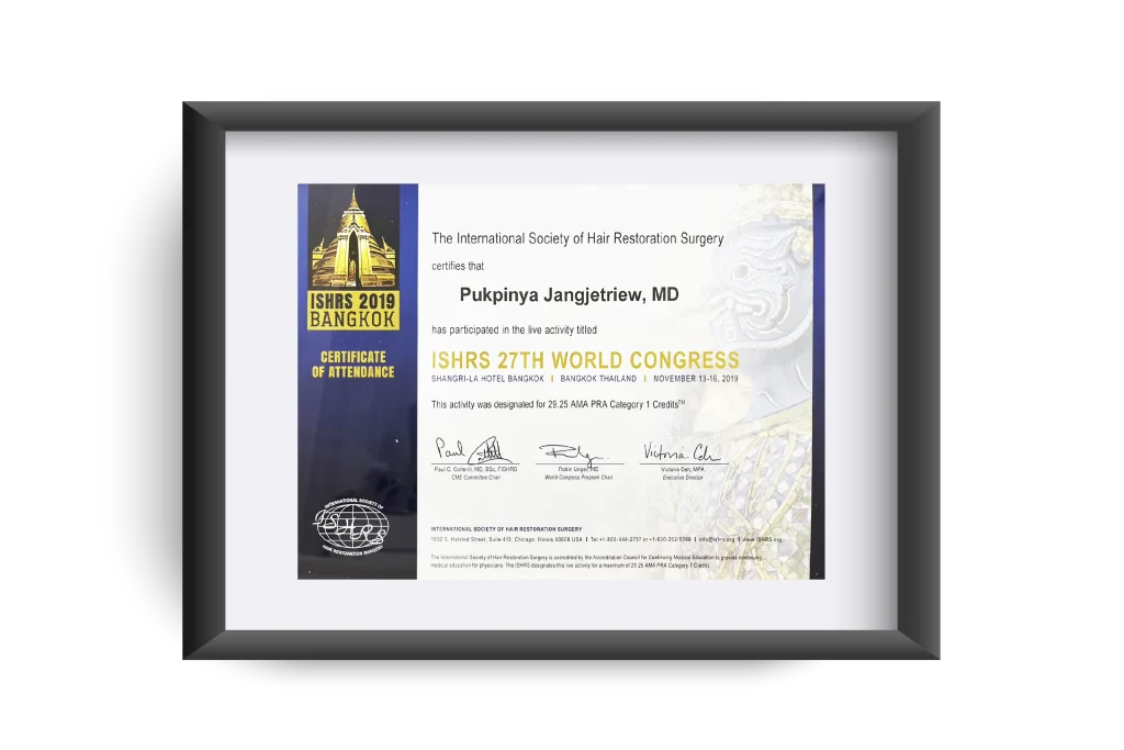 ISHRS 27th World Congress Certification