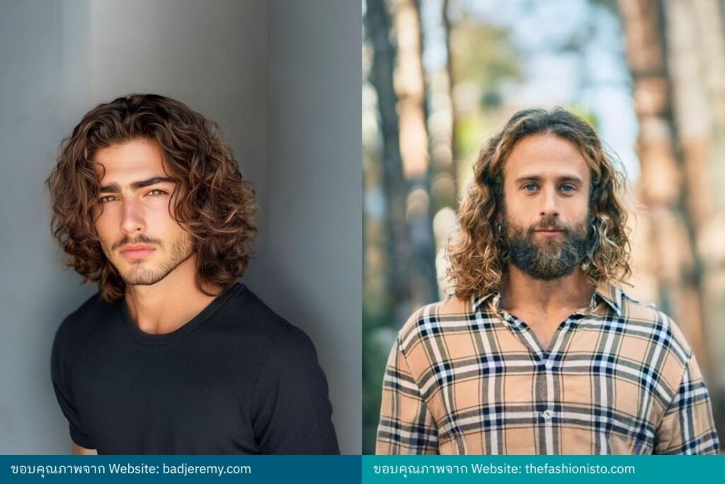 Shoulder Length ผู้ชายผมยาว