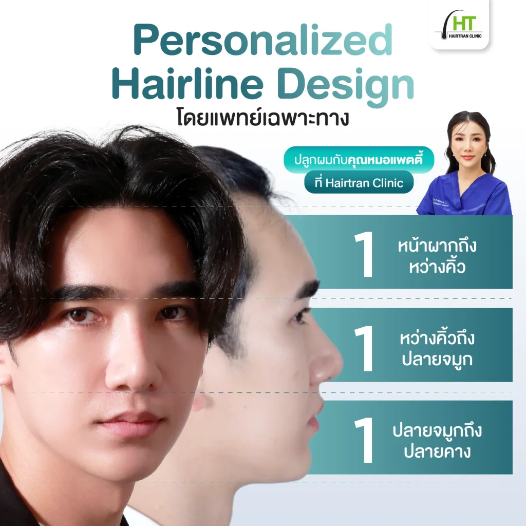 Personalized Hairline Design โดยแพทย์เฉพาะทาง