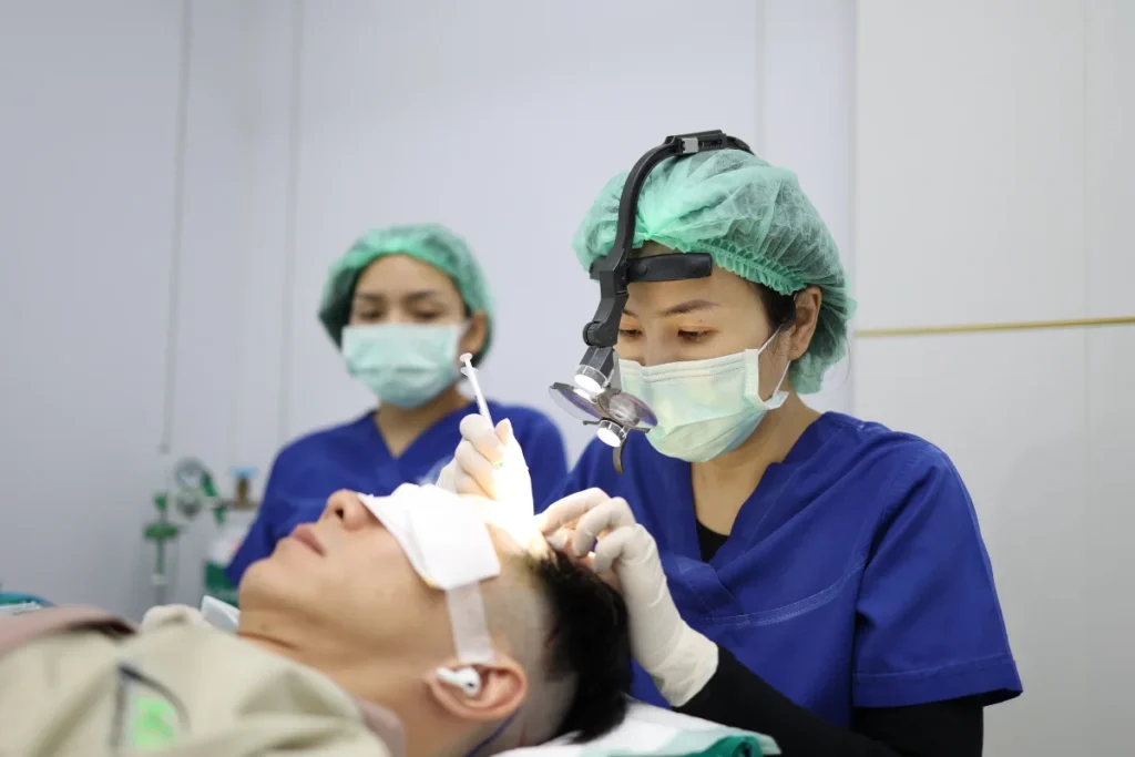 ฝังกราฟท์ Implanter Pen ปลูกผม Non-Shaven FUE