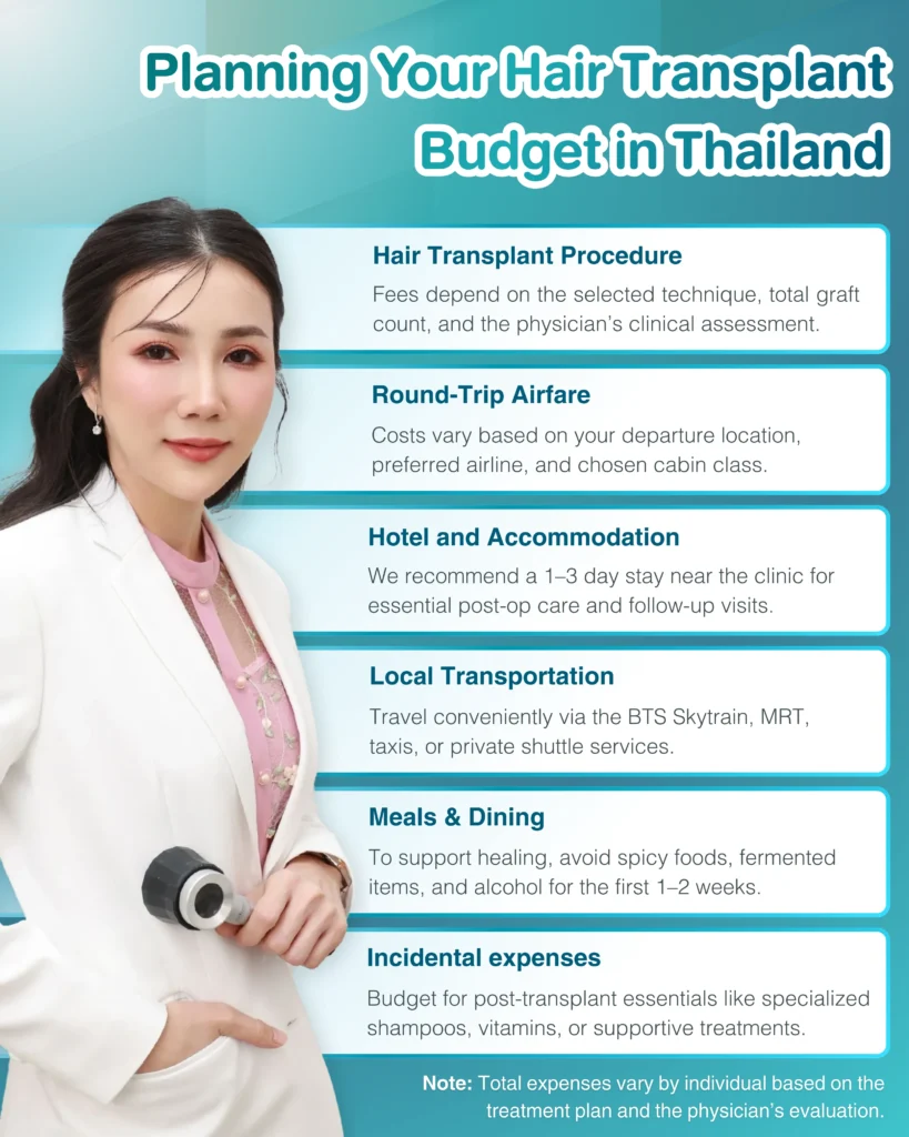 Hair Transplant Cost in Thailand