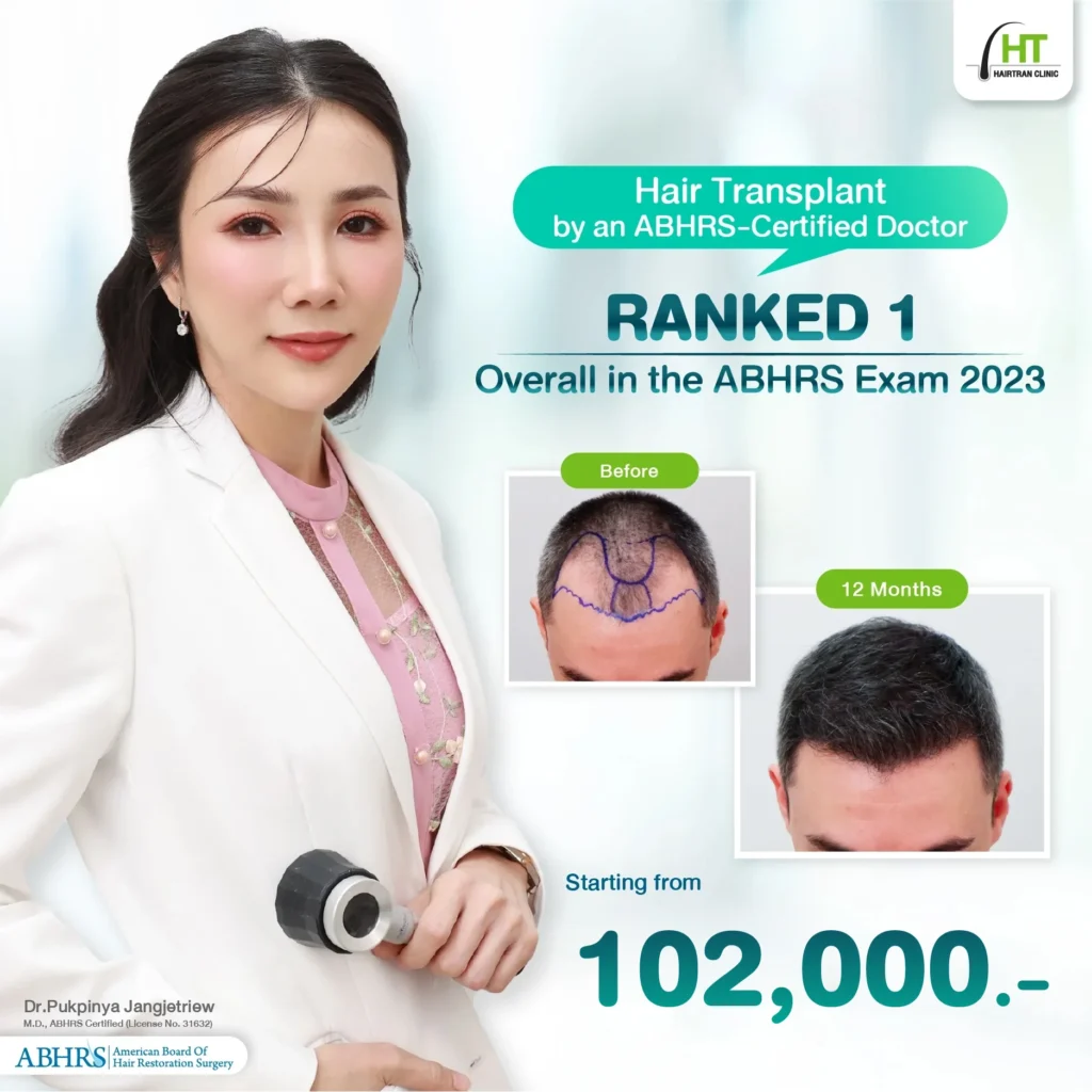 FUE Hair Transplant Bangkok Cost