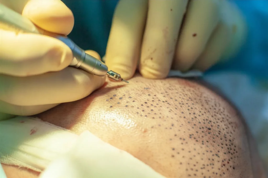 ปลูกผมราคาถูก เห็นรอยแผลเป็นชัด